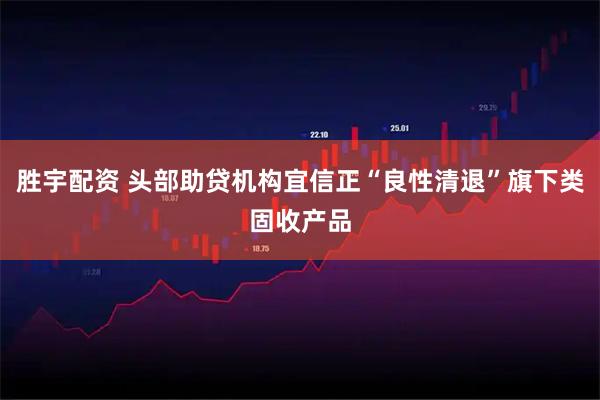 胜宇配资 头部助贷机构宜信正“良性清退”旗下类固收产品